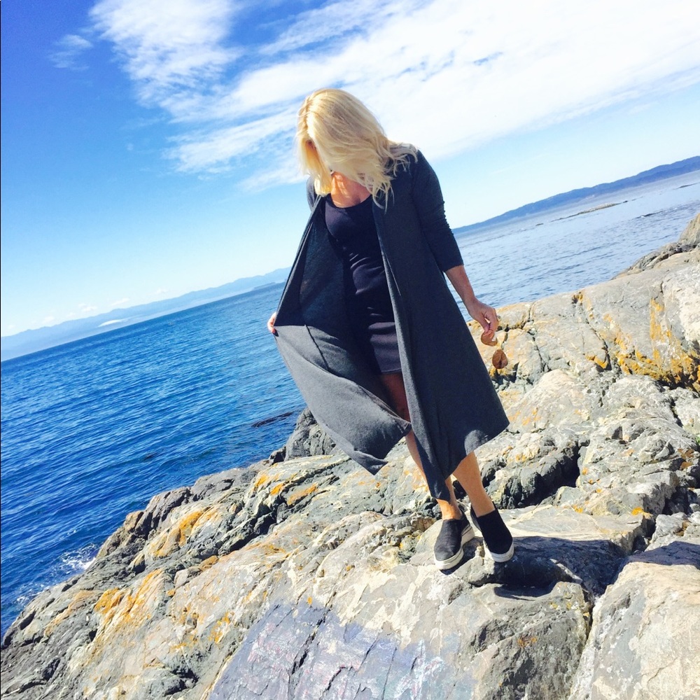 Charcoal grey cardigan